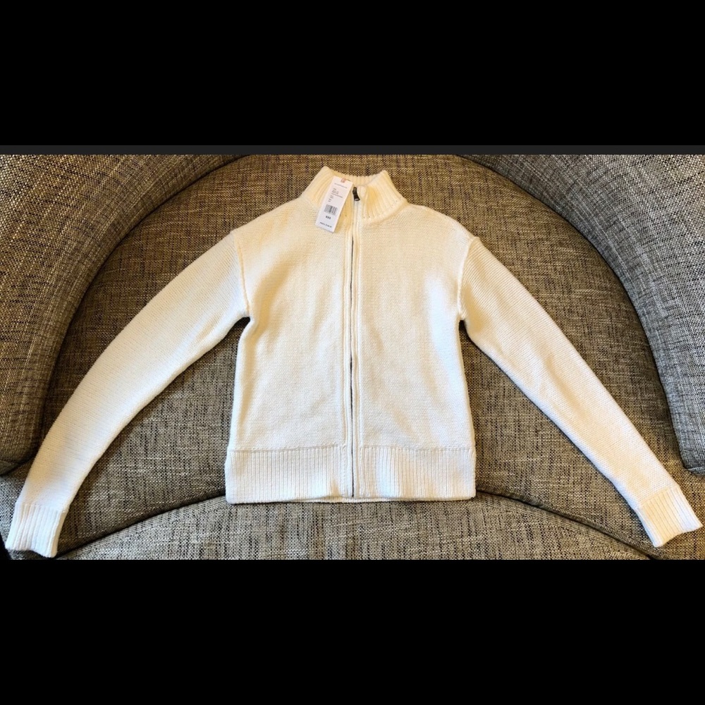Vineyard vines full zip mock neck sweater